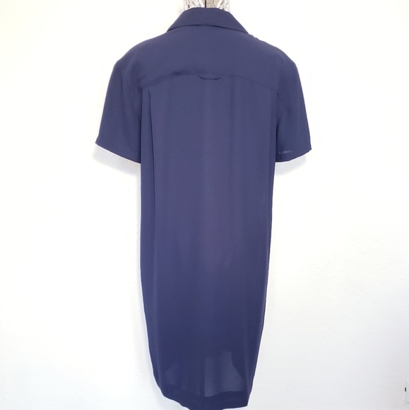 Liz Claiborne Short Sleeve Button Down Shirt Dress - Picture 4 of 5